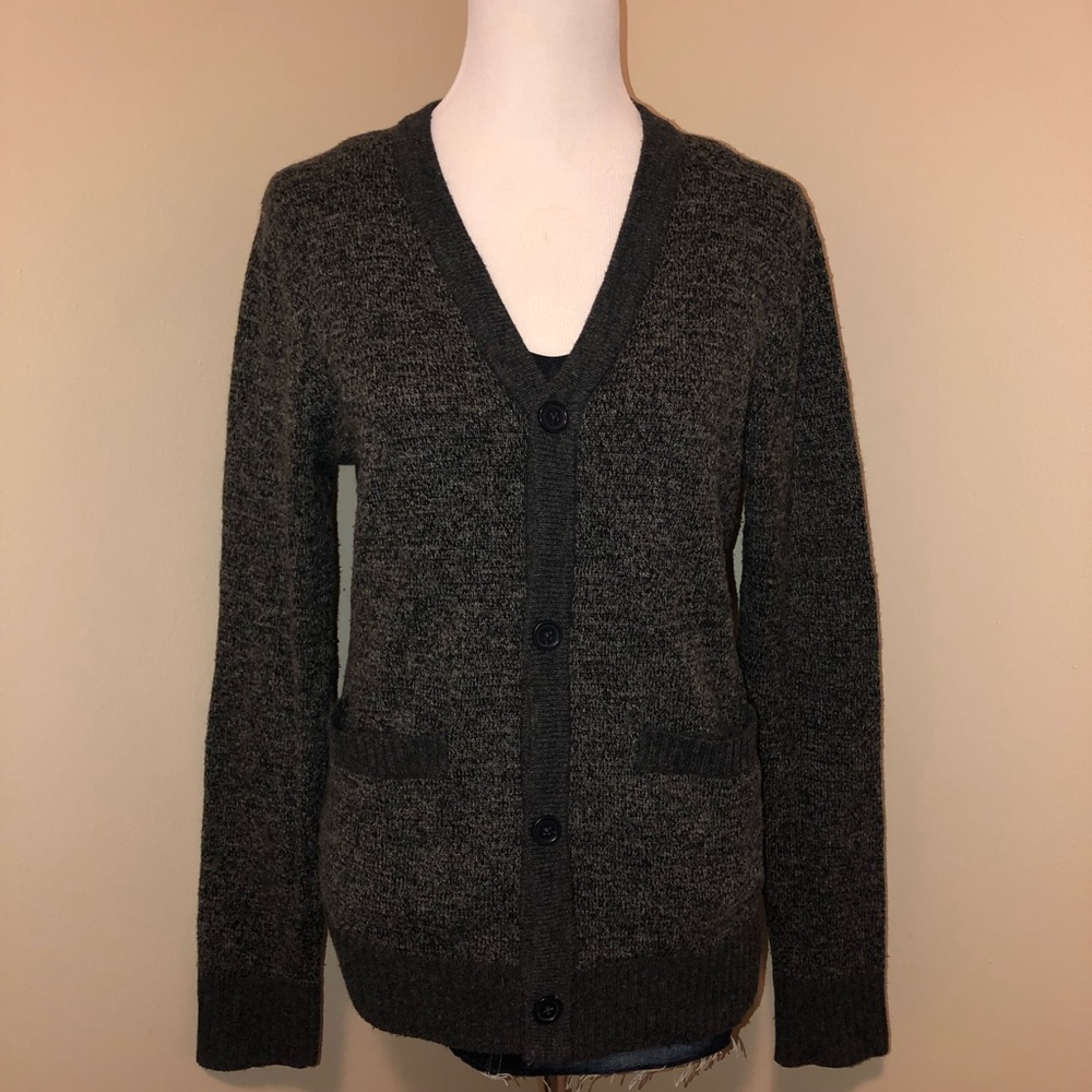 O’Hanlon Mills Lambswool Blend Button Down Cardigan Sweater,Size-XS,Unisex